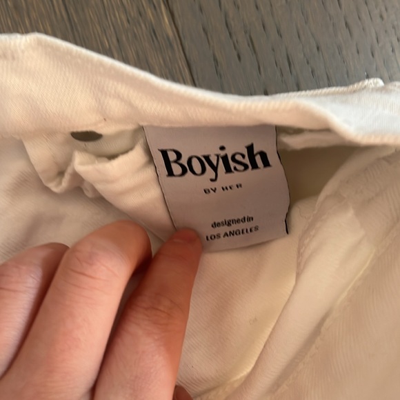 Boyish Jeans White Straight Leg - Picture 4 of 4